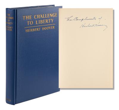 Lot #65 Herbert Hoover Signed Book (From Hoover's Personal Collection) - Image 1