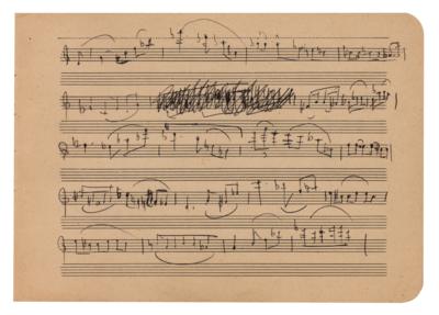 Lot #662 Henri Sauguet Autograph Musical Quotation Signed - Image 3