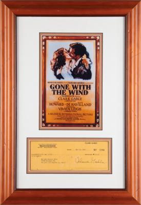 Lot #871 Clark Gable Signed Check - Image 1