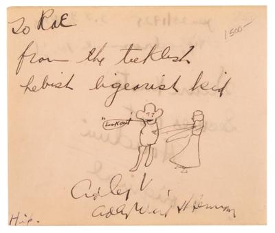 Lot #821 Harry Houdini Autograph Quotation Signed: 