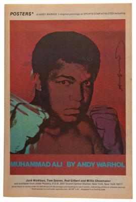 Lot #500 Andy Warhol Signed Poster Advertisemnet of Muhammad Ali - Image 1