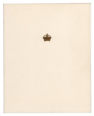 Lot #202 Elizabeth, Queen Mother Signed Christmas Card (1973) - Image 2