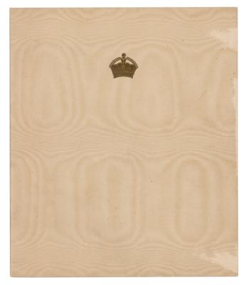 Lot #234 King George VI and Elizabeth, Queen Mother Signed Christmas Card (1949) - Image 2