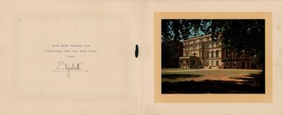 Lot #272 Queen Elizabeth II Early Signed Christmas Card (1949) - Image 1