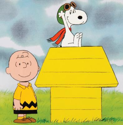 Lot #506 Charlie Brown and Snoopy production cels and matching production drawings from a Charlie Brown and Snoopy Show in-show sponsorship segment (Peanuts) - Image 1