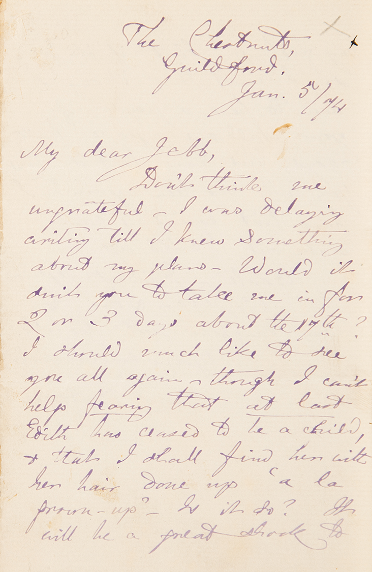 Lot #519 Charles L. Dodgson Autograph Letter Signed: 