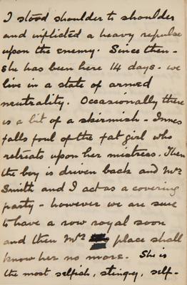Lot #520 Arthur Conan Doyle Autograph Letter Signed on an Unwelcome Lodger: 