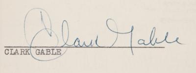 Lot #870 Clark Gable Signed Multi-Picture Film Contract with 20th Century Fox (1954) - Image 2