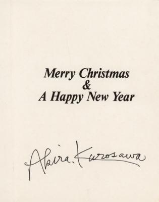 Lot #896 Akira Kurosawa Signed Christmas Card - Image 1