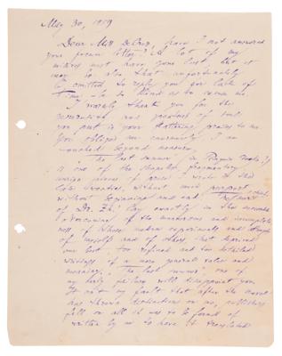 Lot #536 Boris Pasternak Autograph Letter Signed on Dr. Zhivago - Image 1