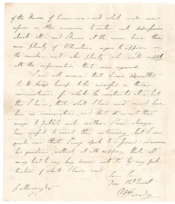 Lot #150 Michael Faraday Autograph Letter Signed on Davy Safety Lamp Controversy - Image 2