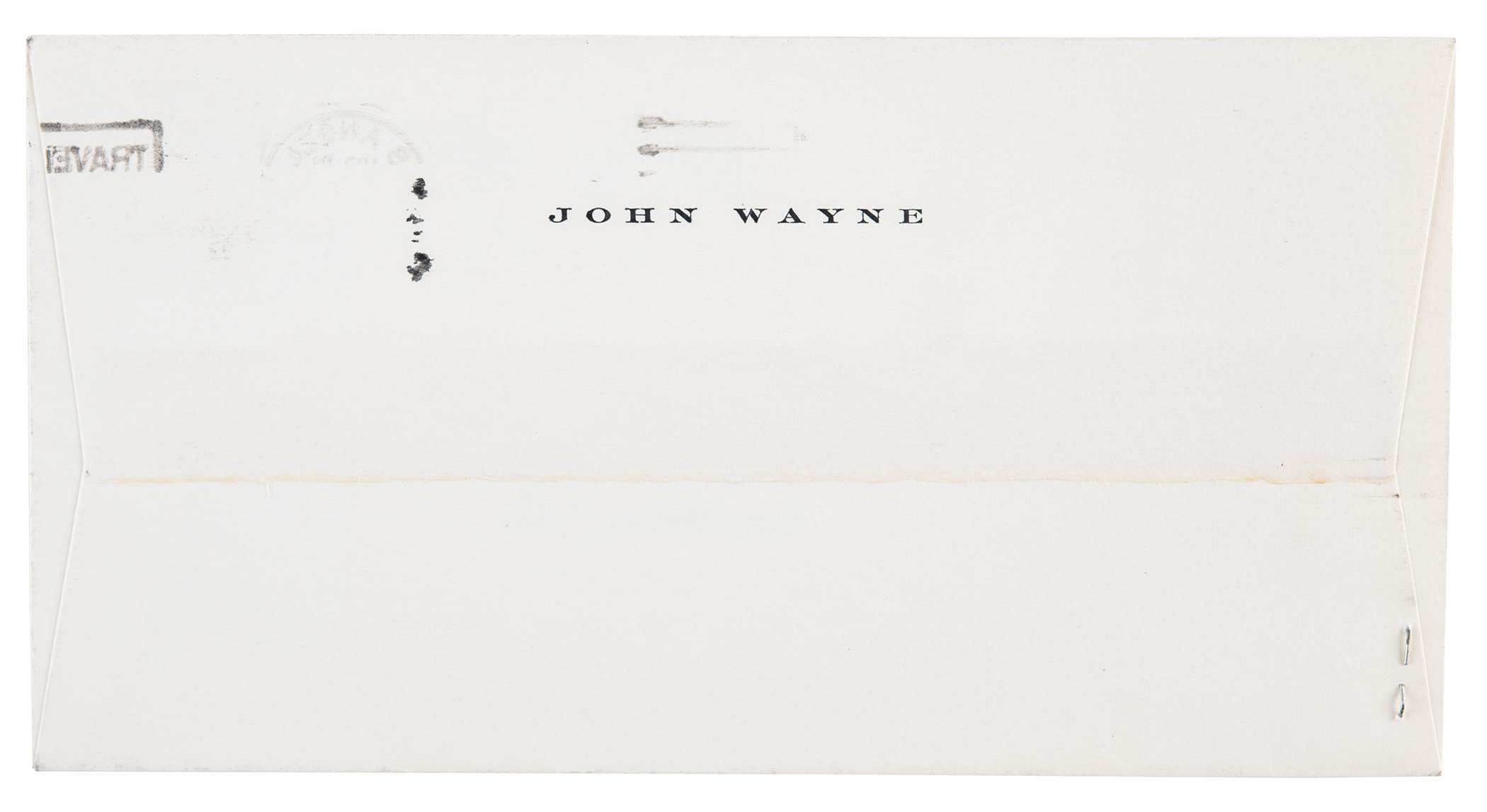 Lot #90 Ronald Reagan and John Wayne Autograph/Typed Letter Signed: 