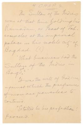 Lot #513 Samuel Clemens Partial Autograph Manuscript Signed for '1,002nd Arabian Night,' completed during the same summer as Huckleberry Finn - Image 6