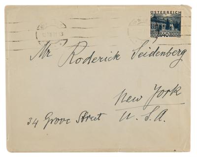 Lot #157 Sigmund Freud Autograph Letter Signed: 