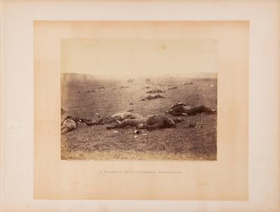 Lot #331 Gettysburg: 'A Harvest of Death,' Original Albumen Silver Print, Timothy H. O'Sullivan - Image 1