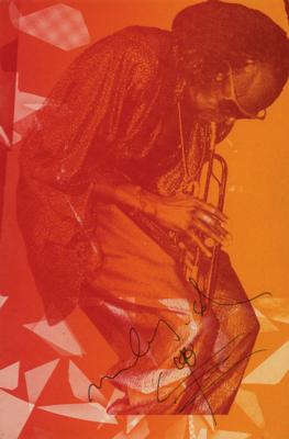 Lot #684 Miles Davis Signed Print - Image 1
