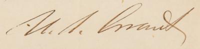 Lot #15 President U. S. Grant Extremely Rare Unissued and Unclipped Ship's Pass Document - Image 2