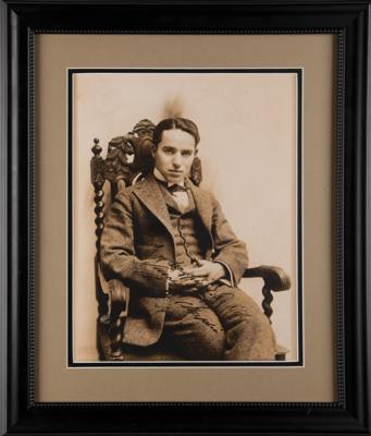 Lot #813 Charlie Chaplin Signed Oversized Photograph - Image 2