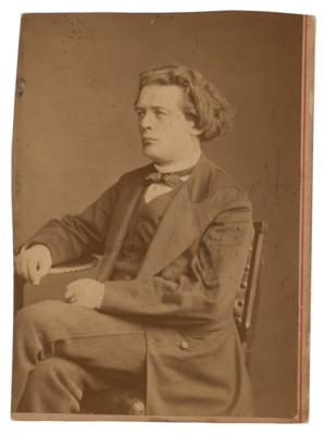Lot #661 Anton Rubinstein Autograph Musical Quotation Signed on Cabinet Photo - Image 2