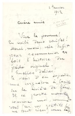 Lot #613 Arrigo Boito Autograph Letter Signed - Image 1