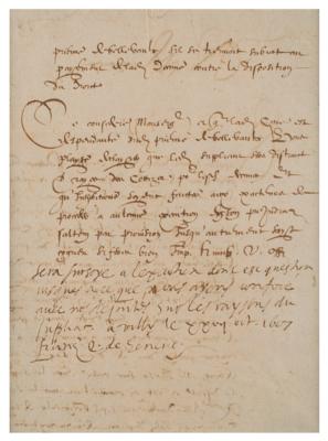 Lot #136 Francis de Sales Autograph Note Signed - Extremely Rare - Image 2