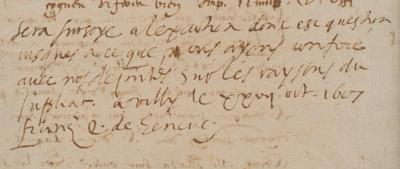 Lot #136 Francis de Sales Autograph Note Signed - Extremely Rare - Image 3