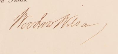 Lot #109 Woodrow Wilson Document Signed as President - World War I Military Appointment - Image 2
