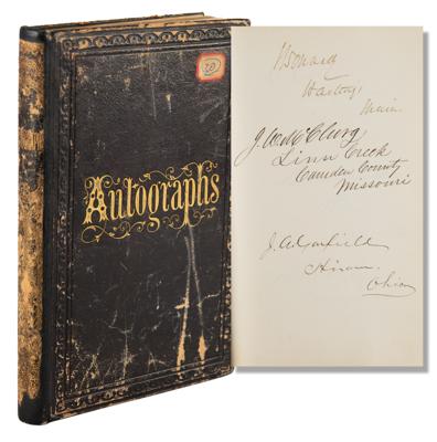 Lot #56 James A. Garfield and the 38th and 39th United States Congress Autograph Album with (150+) Signatures - Image 1