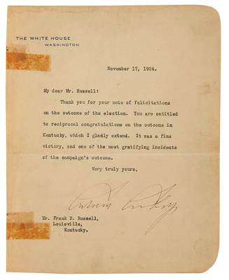 Lot #38 Six Presidential Signatures of Coolidge, Truman, Eisenhower, Nixon, Carter, and Bush, Collected as Part of a 47th United States Congress Autograph Album with (300+) Signatures - Image 8
