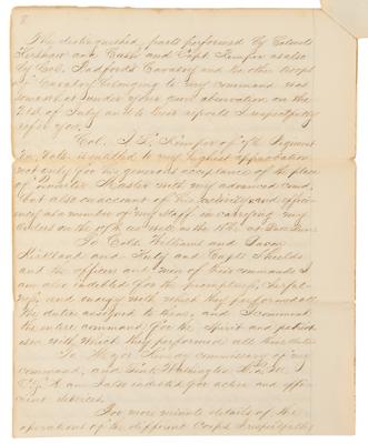 Lot #318 Battle of Bull Run: Contemporary Manuscript Report Signed by Robert H. Chilton - Image 8
