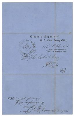 Lot #309 Ambrose P. Hill Signed Treasury Department Circular - Image 1