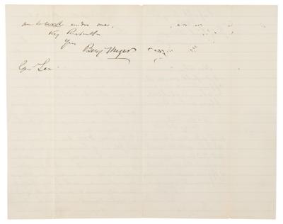 Lot #310 Robert E. Lee Civil War-Dated Autograph Endorsement Signed on ALS by Benjamin Huger - Image 3