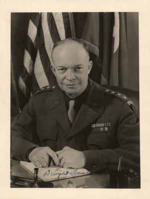 Lot #47 Dwight D. Eisenhower Signed Photograph - Image 1