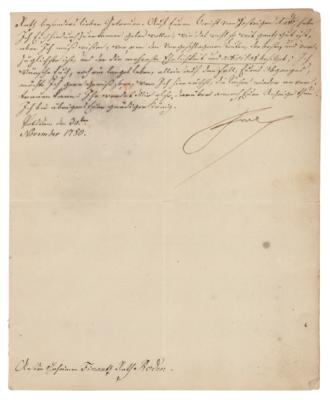 Lot #207 Frederick the Great Letter Signed - Image 1