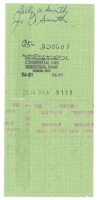 Lot #604 Elvis Presley Gifts a $5000 Check to His First Cousin and Right-Hand Man - Image 2