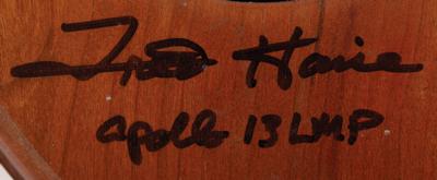 Lot #424 Fred Haise Signed USS Iwo Jima Recovery Ship Plaque - Image 2