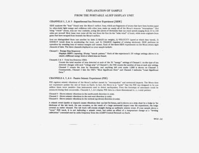 Lot #388 Apollo ALSEP Data Graphs Alsep Data Sheet - Image 2