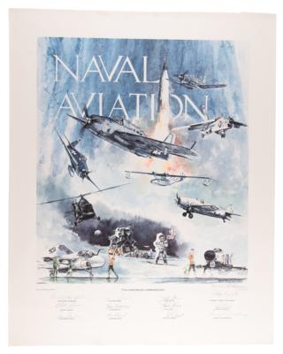 Lot #371 Naval Aviation Signed Limited Edition Lithograph - Image 1