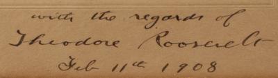 Lot #22 Theodore Roosevelt Signed Photograph as President - Image 3