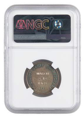 Lot #7077 Apollo 9 Flown Robbins Medallion - From the Personal Collection of Dave Scott - Image 5