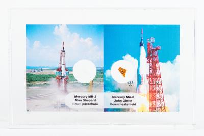Lot #7022 Mercury MR-3 and MA-6 Relic Display (Attested as Flown) - Image 1