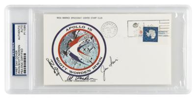 Lot #7185 Apollo 15 Signed Insurance Cover - Image 1