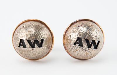 Lot #7183 Al Worden's 'Earth to the Moon' Cufflinks - Image 2