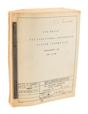 Lot #7218 Apollo CSM (Block II) Systems Schematics Book - Image 1