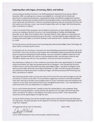 Lot #7107 Neil Armstrong, Buzz Aldrin, and Carl Sagan Signed Diagram on Mars Exploration - Image 6