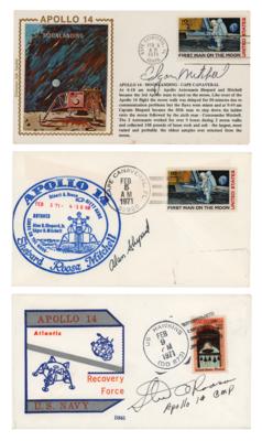 Lot #7159 Apollo 14 (3) Signed Covers - Image 1