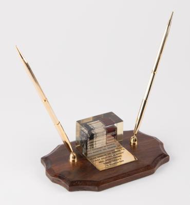 Lot #7031 Gemini 8 Flown Heatshield Pen Holder - Image 1