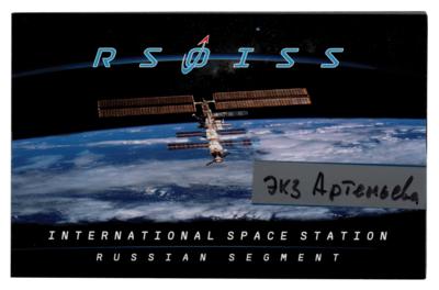 Lot #7325 ISS-67 Flown Booklet Signed by Oleg Artemiev - Image 1