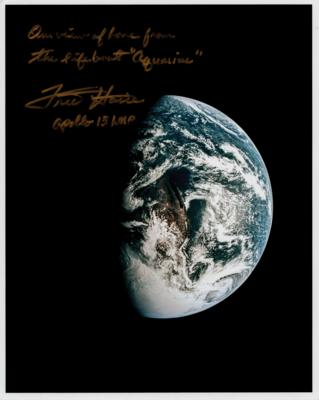 Lot #7144 Fred Haise Signed Photograph