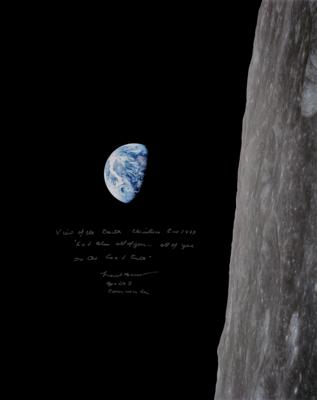 Lot #7069 Frank Borman Signed Oversized Photograph - Image 1